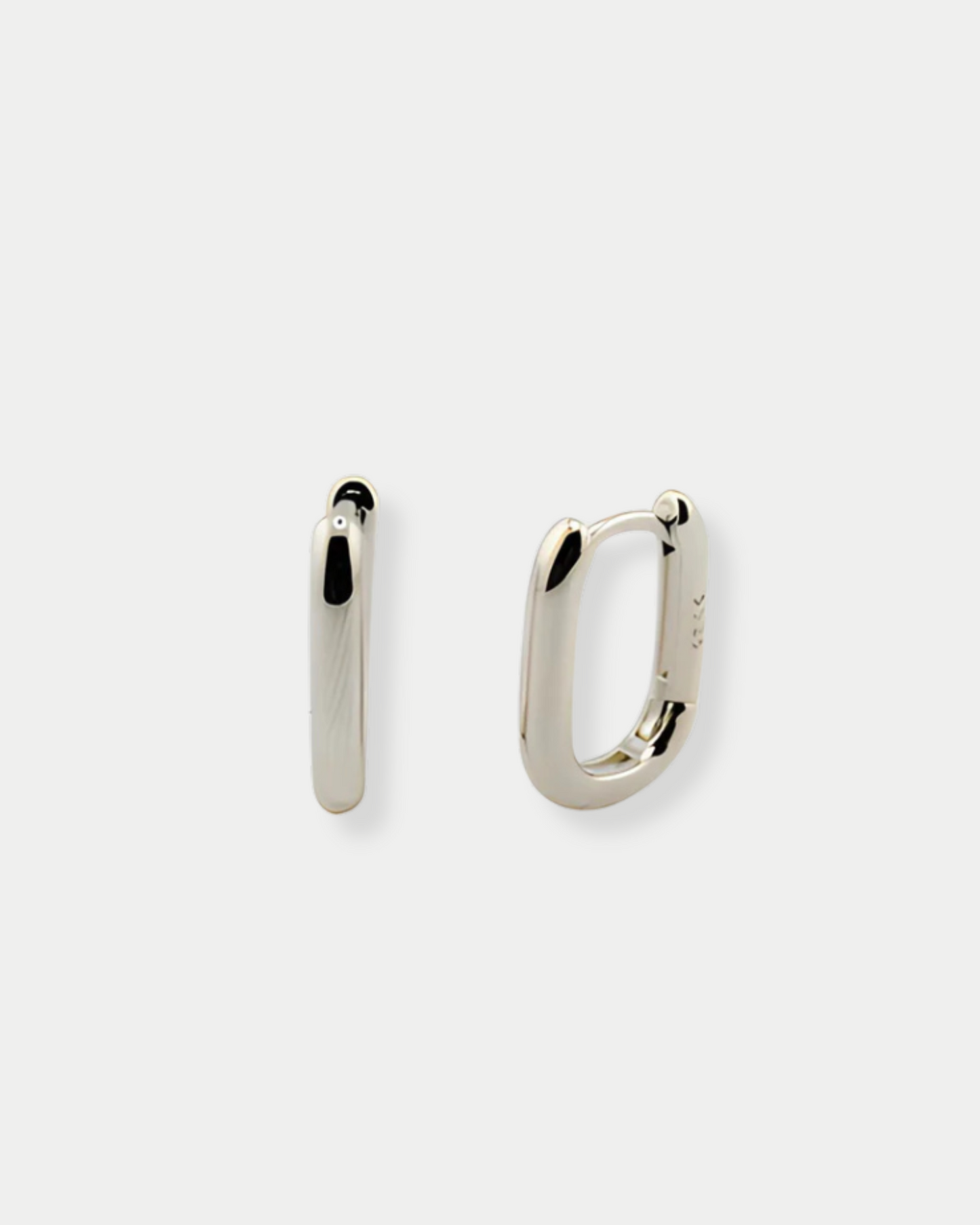 Rectangle Earrings Sterling Silver S925