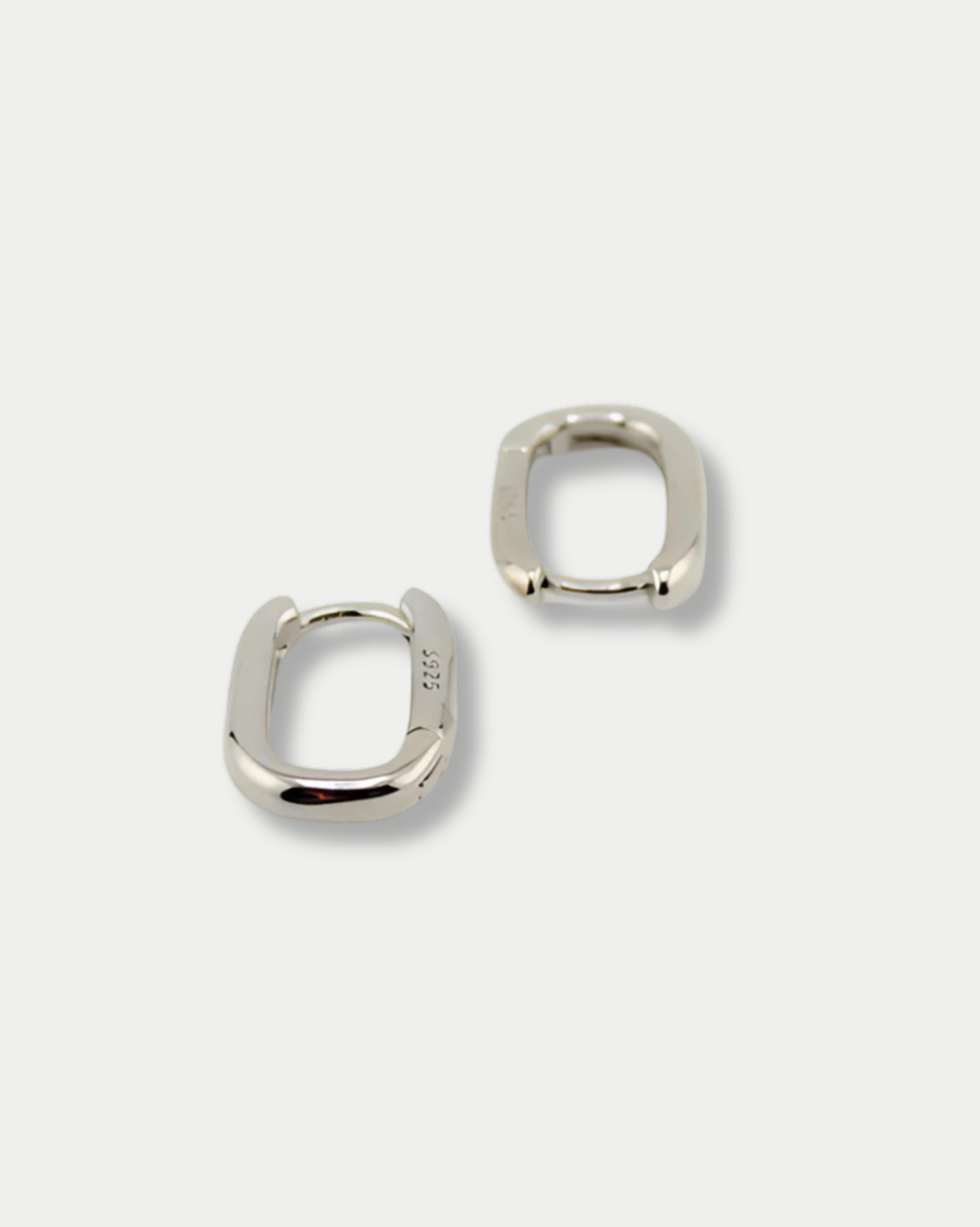 Rectangle Earrings Sterling Silver S925