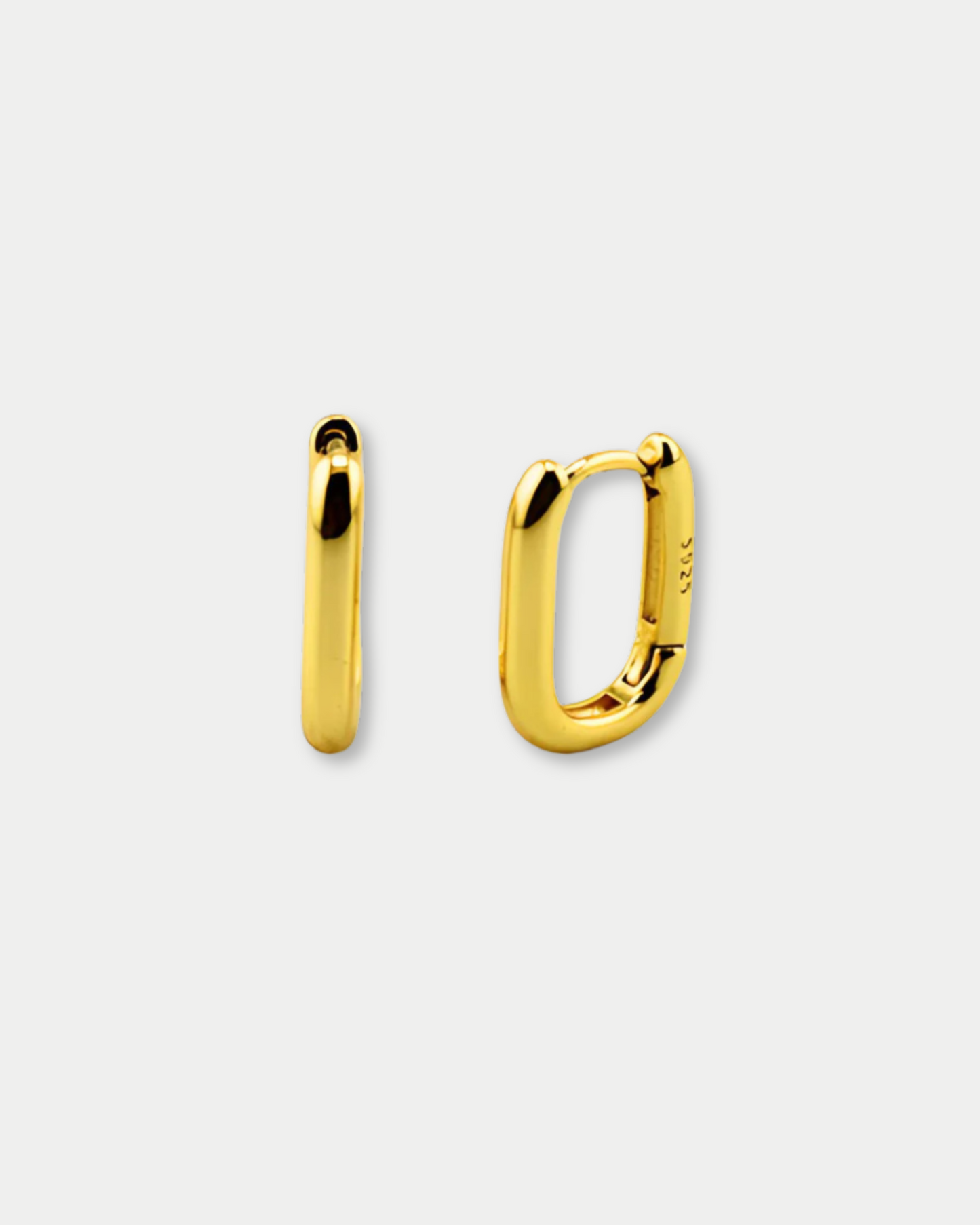 Rectangle Earrings S925 Gold