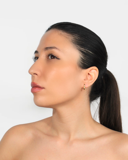 Rectangle Earrings S925 Gold