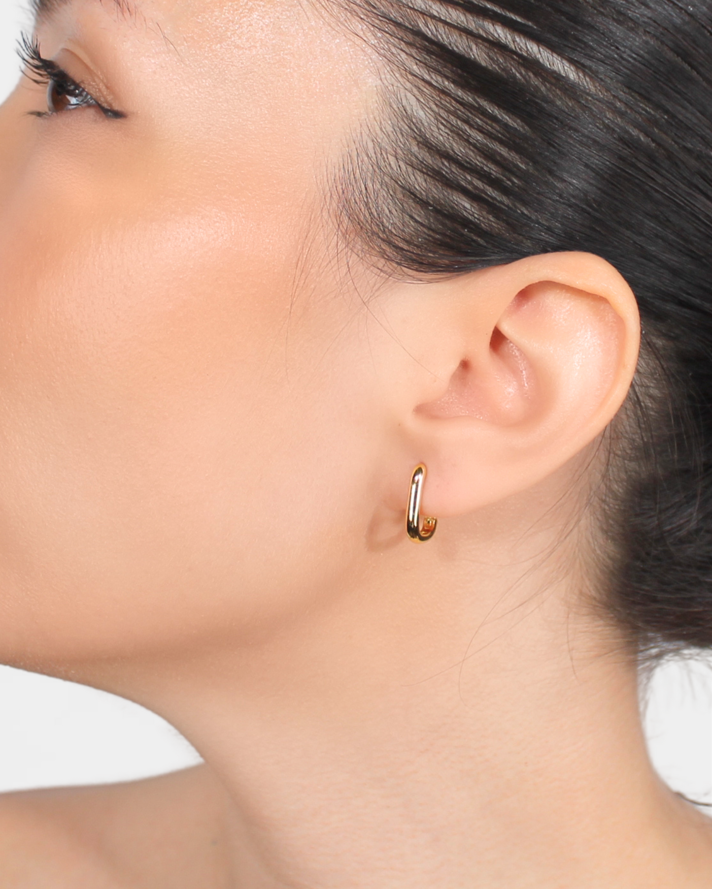 Rectangle Earrings S925 Gold