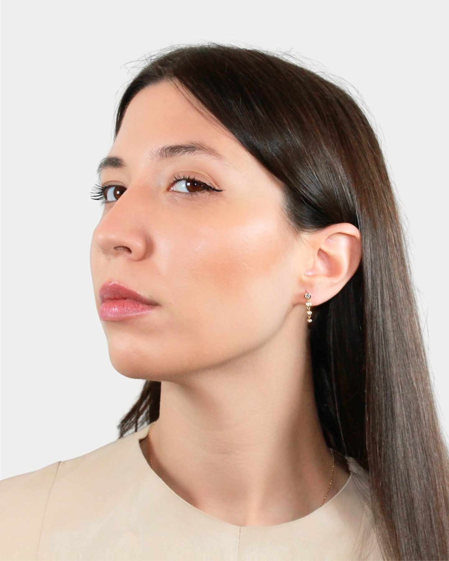 Moonlit Earrings in 925 Sterling Silver – Gold Plated