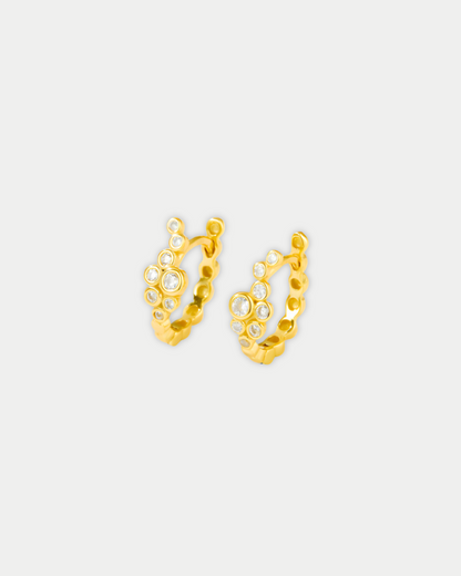 Moonlite Gold Hoop Earrings S925