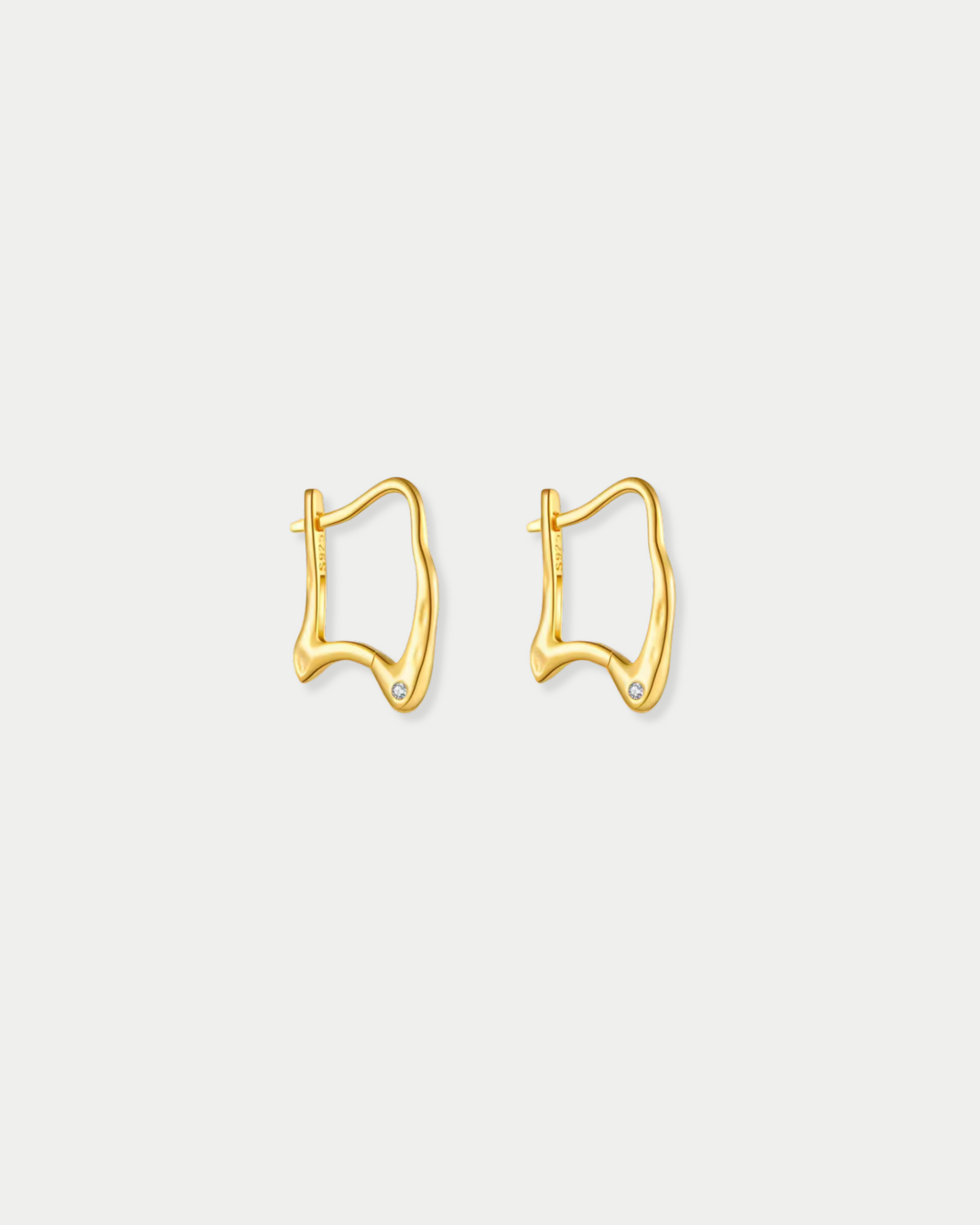 Splash Gold Earrings