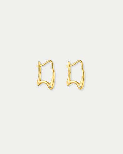 Splash Gold Earrings