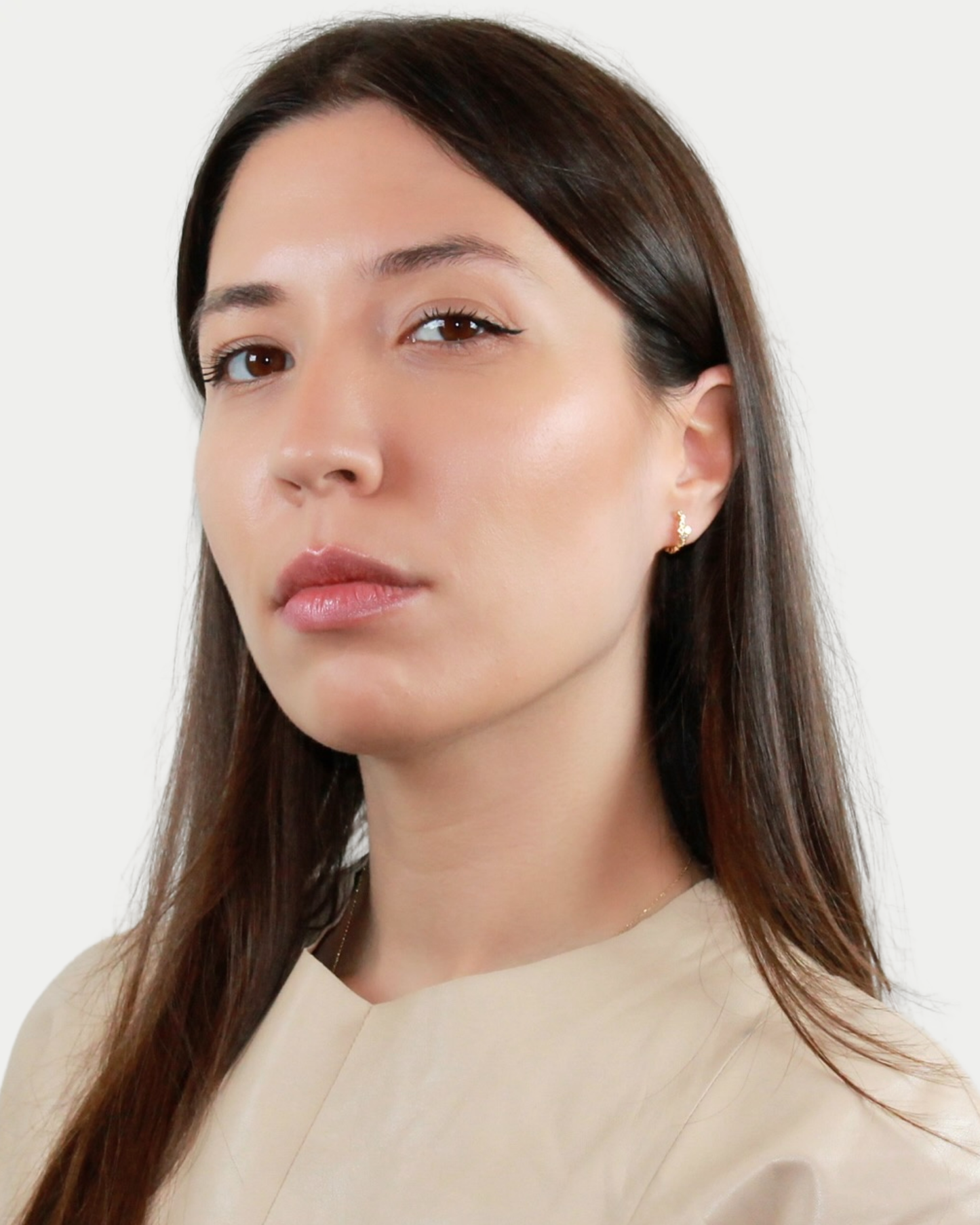 Moonlite Gold Hoop Earrings S925