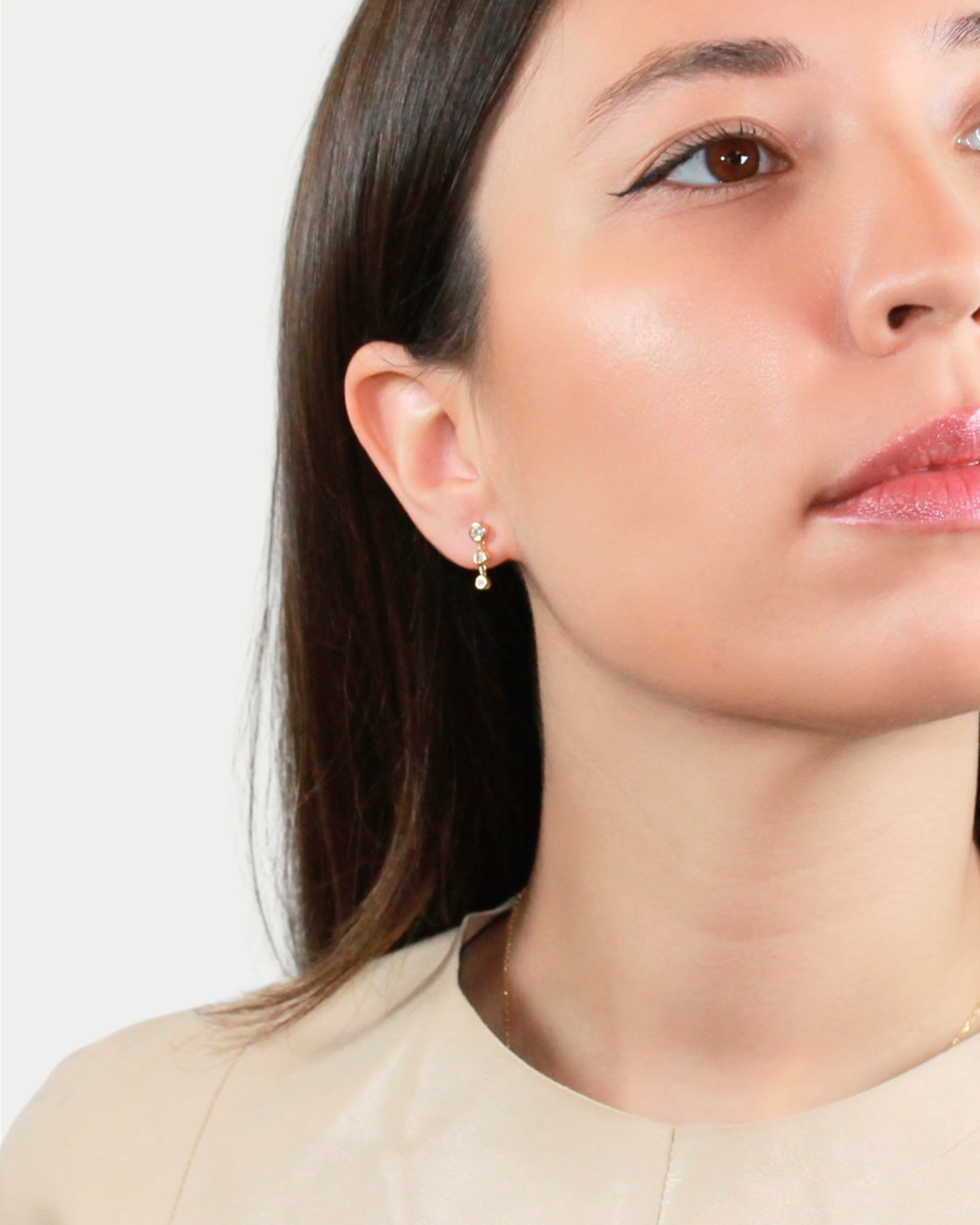 Moonlit Earrings in 925 Sterling Silver – Gold Plated
