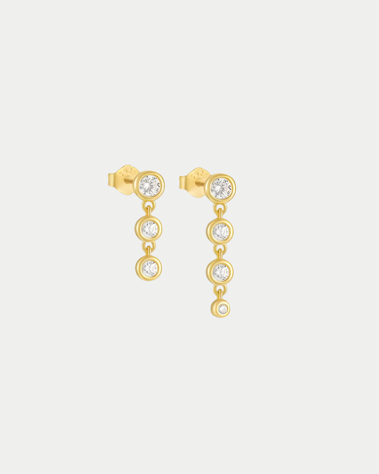 Moonlit Earrings in 925 Sterling Silver – Gold Plated